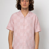 Patch Short Sleeve Shirt - Soft Pink