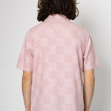 Patch Short Sleeve Shirt - Soft Pink