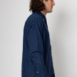 Lewis Long Sleeve Shirt - Navy / Blue