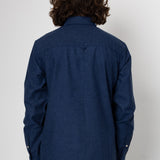 Lewis Long Sleeve Shirt - Navy / Blue