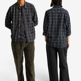 Patch Shirt - Black Windowpane Check