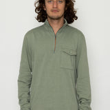 Flint Quarter Zip Sweatshirt - Sage