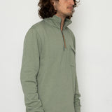Flint Quarter Zip Sweatshirt - Sage
