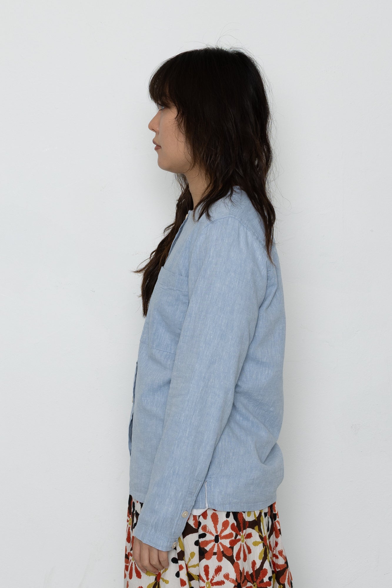 Folk | Folk Riviera Shirt - Blue Linen