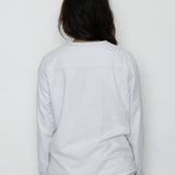 Folk | Folk Riviera Shirt - Grey / White Seersucker