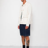 Anniversary Jacket - Ecru Crinkle Cotton