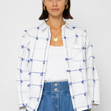Folk | Folk Archive Shirt - Navy Ecru Knots