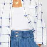 Folk | Folk Archive Shirt - Navy Ecru Knots