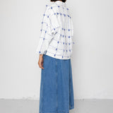 Folk | Folk Archive Shirt - Navy Ecru Knots