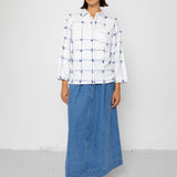 Folk | Folk Archive Shirt - Navy Ecru Knots