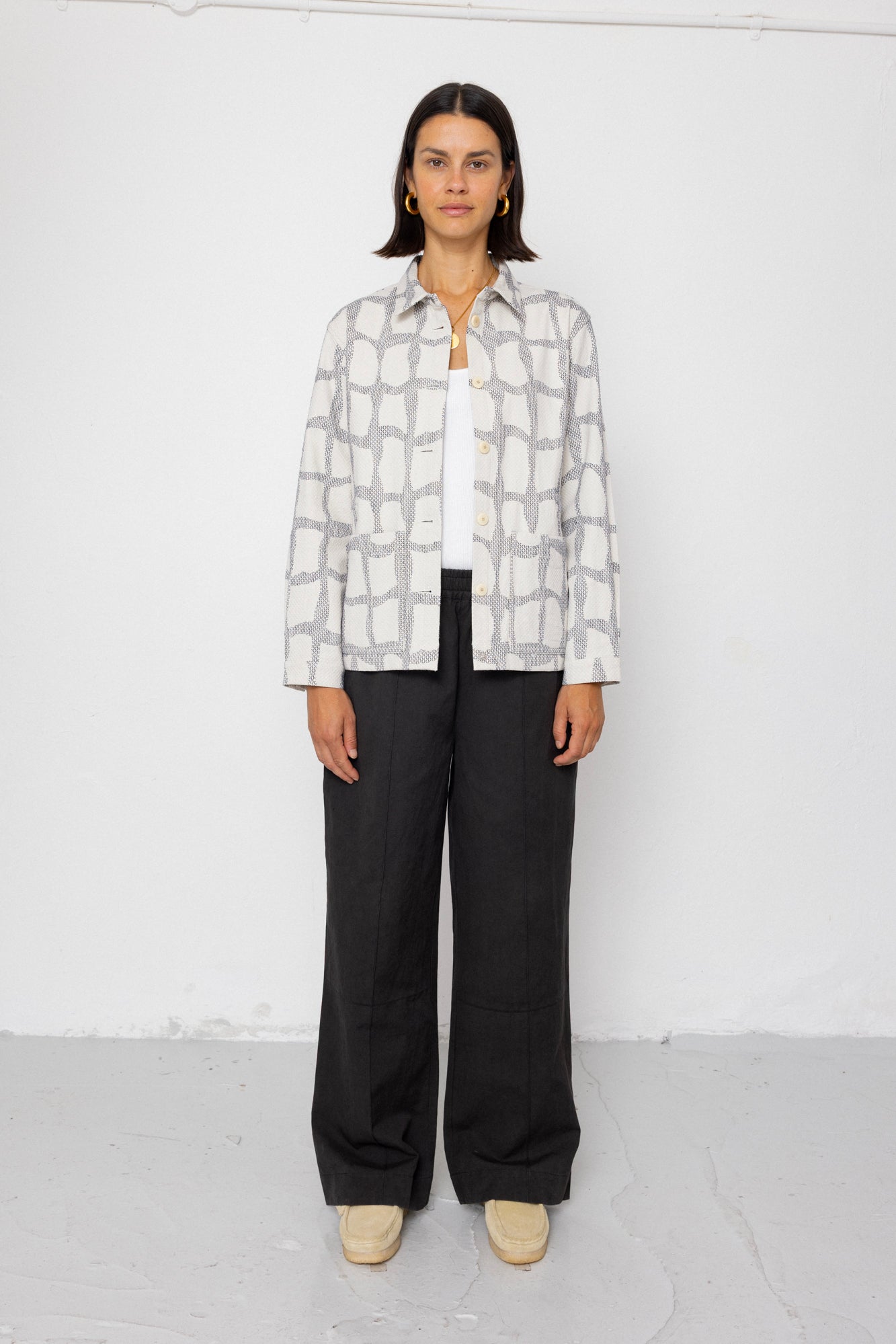 Folk | Folk Assembly Jacket - Irregular Block Jacquard