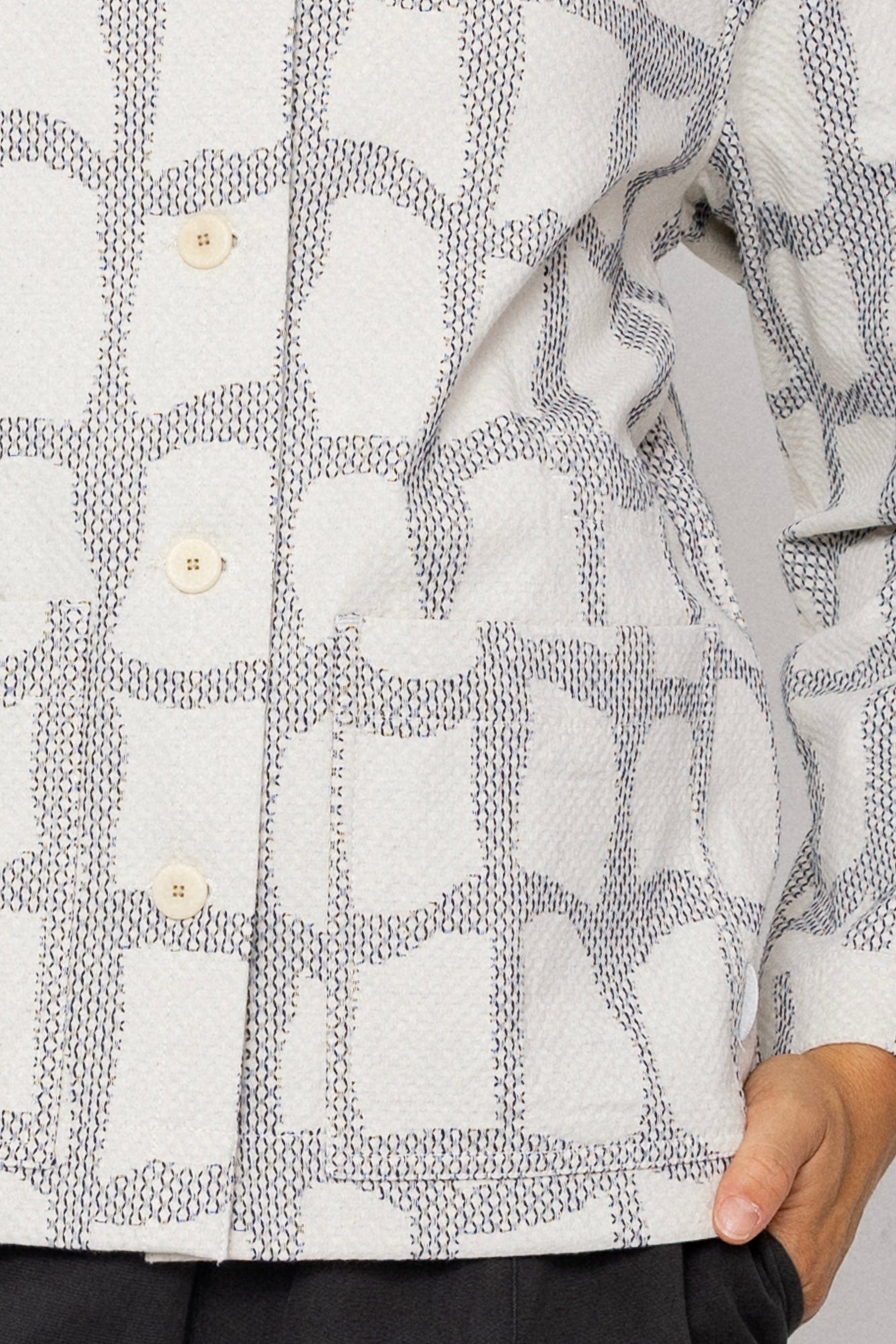 Folk | Folk Assembly Jacket - Irregular Block Jacquard