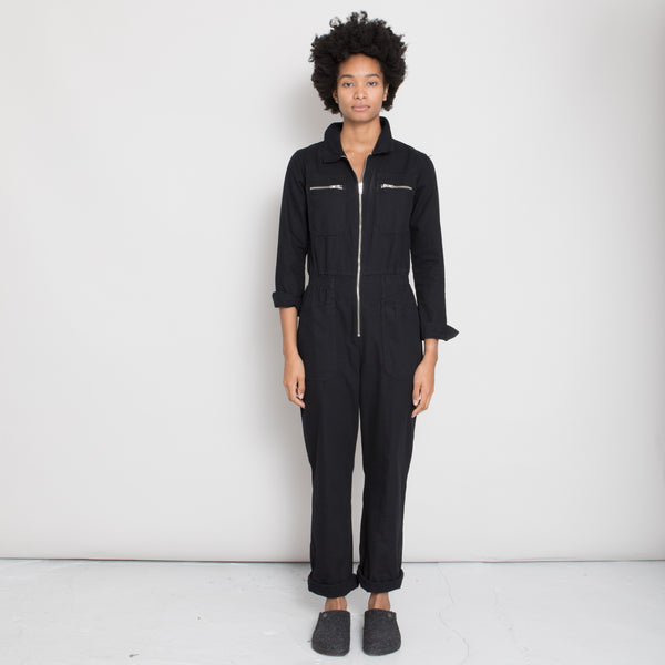 LF Markey - Danny Longsleeve Boilersuit - Black