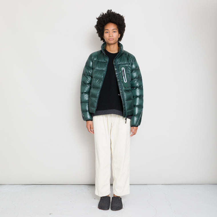 AND WANDER - 7 diamond Stitch Down Jacket - Green