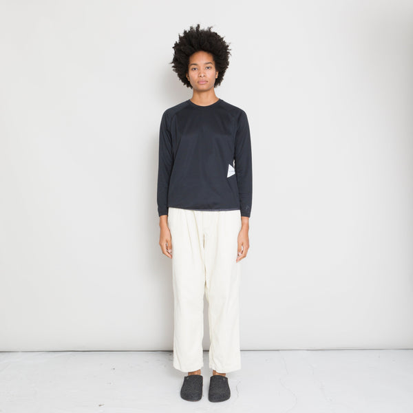 AND WANDER - 28 Power Dry Jersey Raglan T - Black