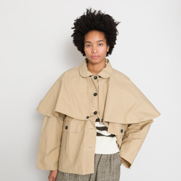 Cawley - Alma British Dry Oilskin Mac - Beige