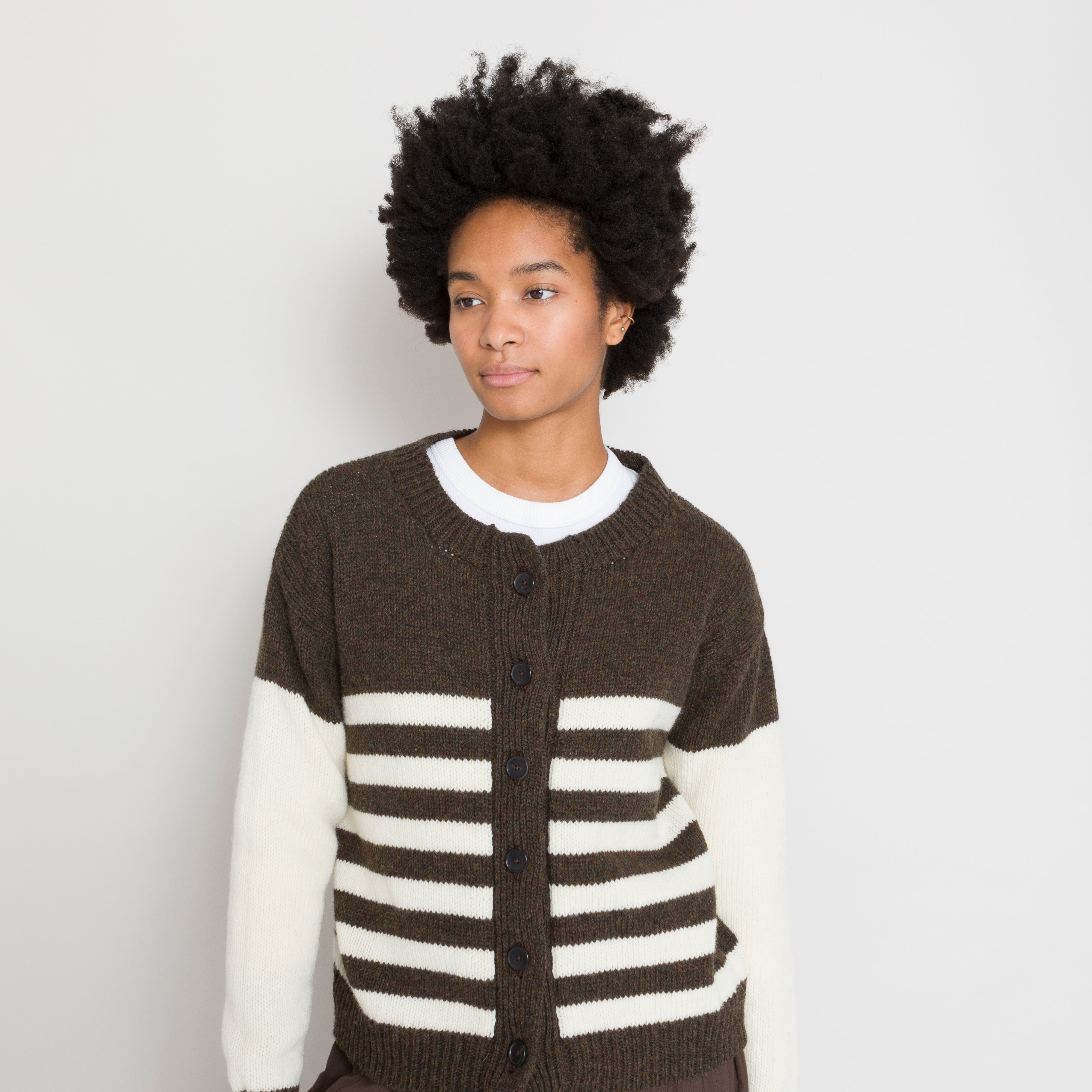 cawley | Cawley - Rosa Cardigan - Bracken/Ecru