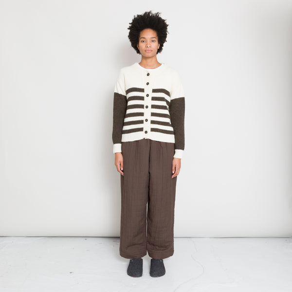 Cawley - Rosa Cardigan - Ecru/Bracken