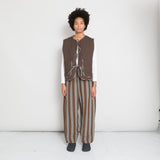 Cawley | Cawley - Jacquard and Linen Peyton Vest - Brown