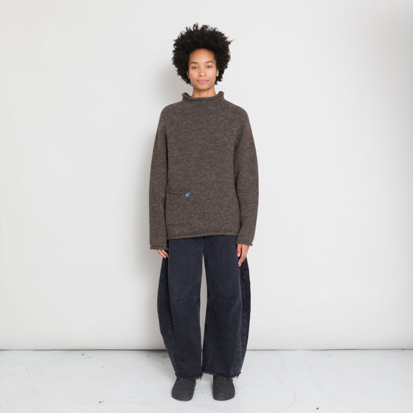Xenia Telunts - Fisherman Sweater - Brown