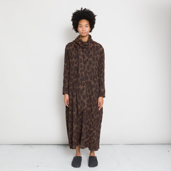 Xenia Telunts - Drape Dress - Brown