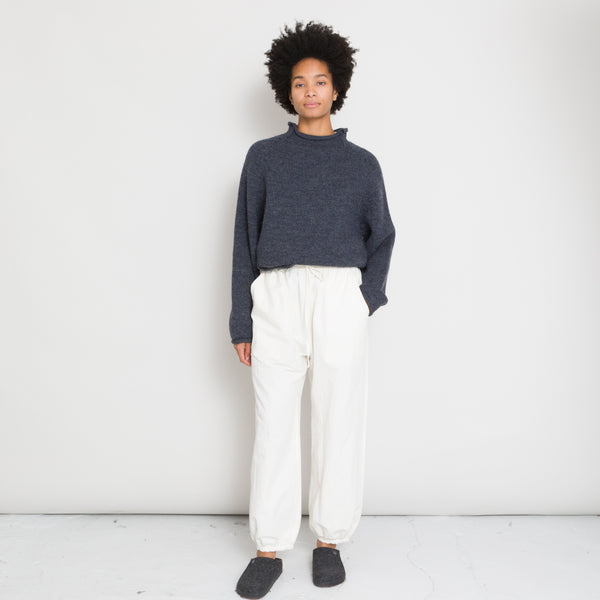 Xenia Telunts - Gathered Cuff Jogger Pant - White