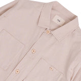 Patch Overshirt - Soft Pink Crinkle