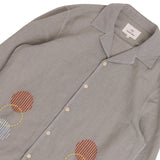 LS Soft Collar Shirt - Olive Sun Embroidery DP
