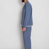 Wide Fit Trouser - Soft Blue