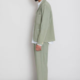 Wide Fit Blazer - Sage Summer Twill