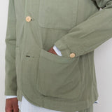 Wide Fit Blazer - Sage Summer Twill