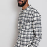 Relaxed Fit Shirt - Ecru Black Check