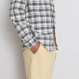 Relaxed Fit Shirt - Ecru Black Check