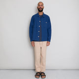 Patch Overshirt - Blue Crinkle
