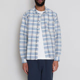 Patch Shirt - Soft Blue Open Check