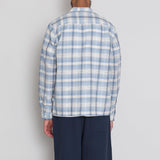 Patch Shirt - Soft Blue Open Check