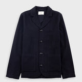 Patch Jacket - Soft Black Brushed Stripe