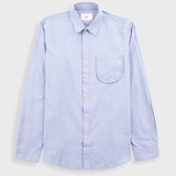 Herringbone Curve Shirt - Soft Blue