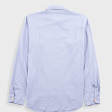 Herringbone Curve Shirt - Soft Blue