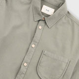 Herringbone Curve Shirt - Olive