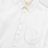 Herringbone Curve Shirt - Off White