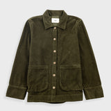 Pleated Shirt - Olive Cord