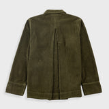 Pleated Shirt - Olive Cord