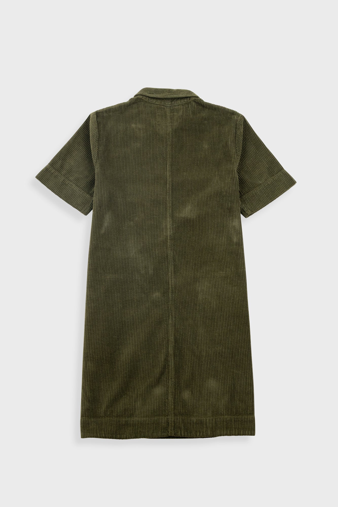 A-Line Zip Dress - Olive Cord - Women's