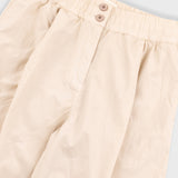 Drawcord Baggy Pants - Light Stone