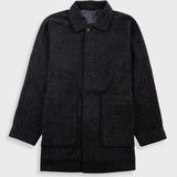 Car Coat - Charcoal Wool Twill