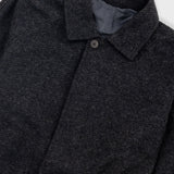 Car Coat - Charcoal Wool Twill