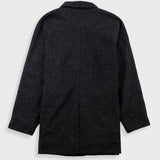 Car Coat - Charcoal Wool Twill