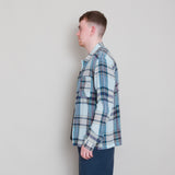 Patch Shirt - Ocean Blue Check