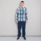 Patch Shirt - Ocean Blue Check